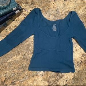 Free People, M/L long sleeve workout shirt